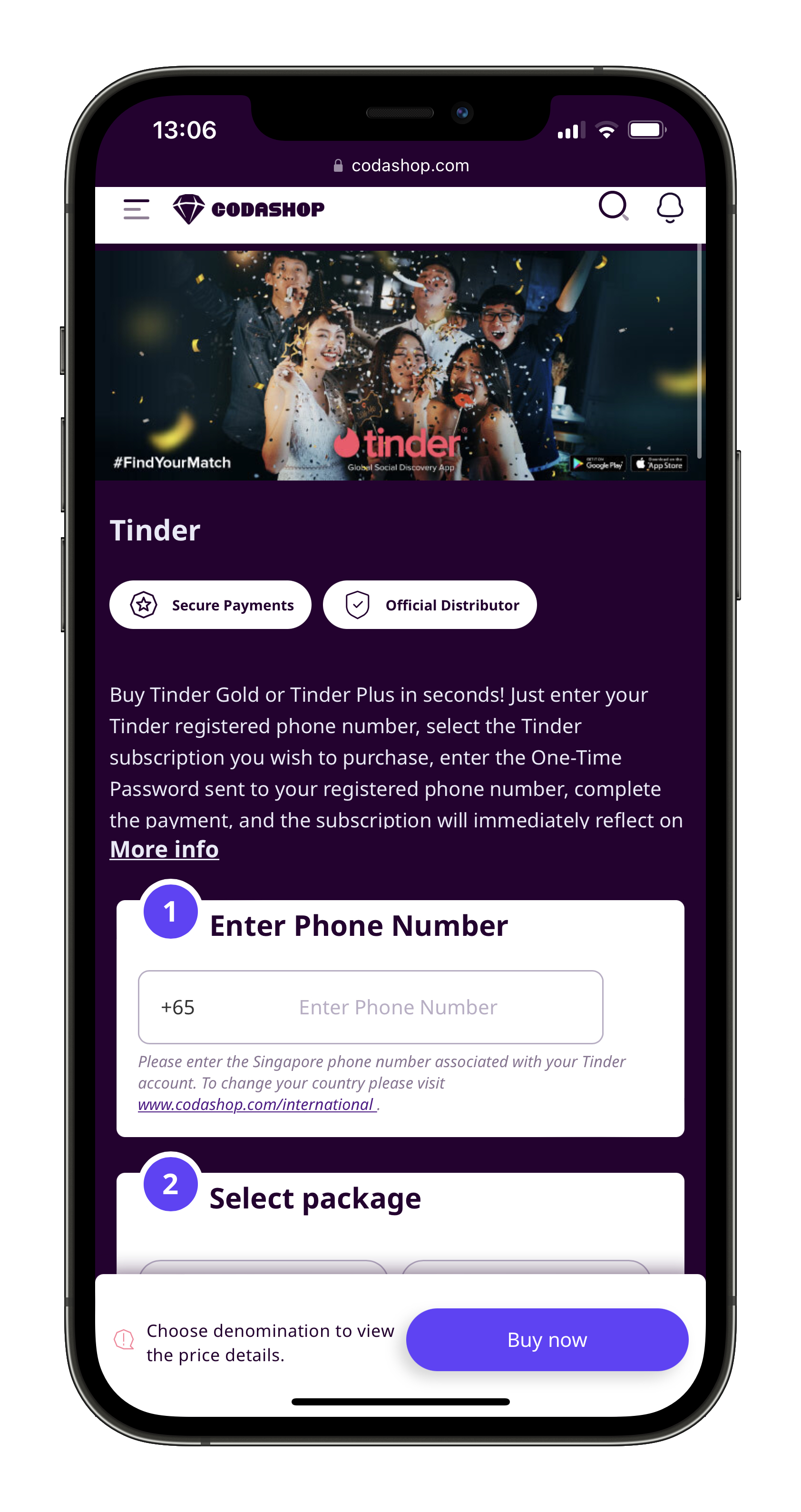 Como comprar e resgatar o Tinder Voucher – Codashop Brasil